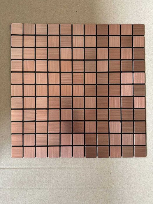 ТОП! Самоклеюча алюмінієва плитка, самоклеящаяся 30*30 плитка МІДНА