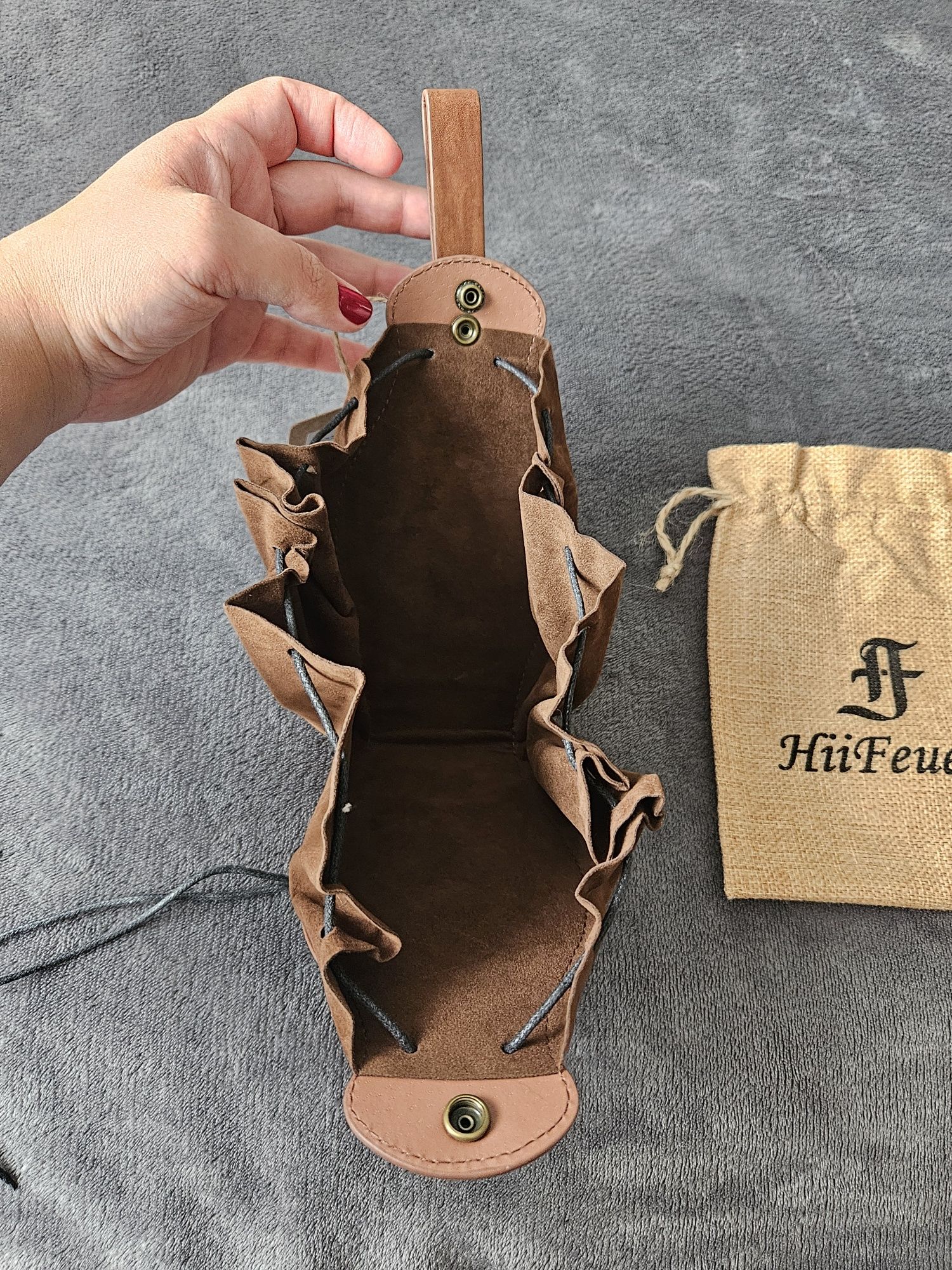 Torba mieszek do paska pagan LARP prezent