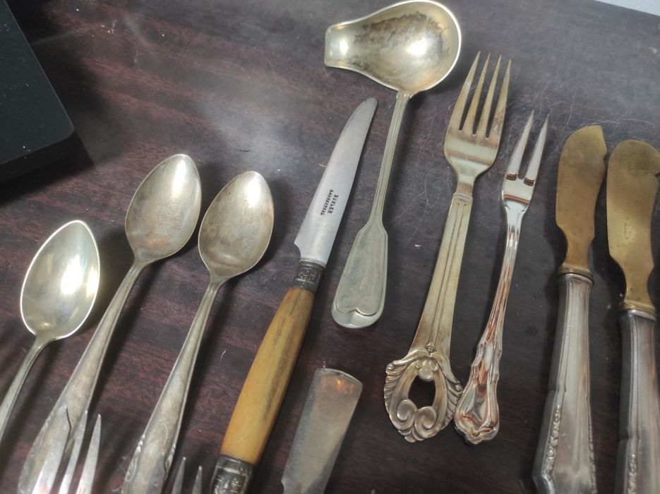 Stare sztućce platery srebrzone