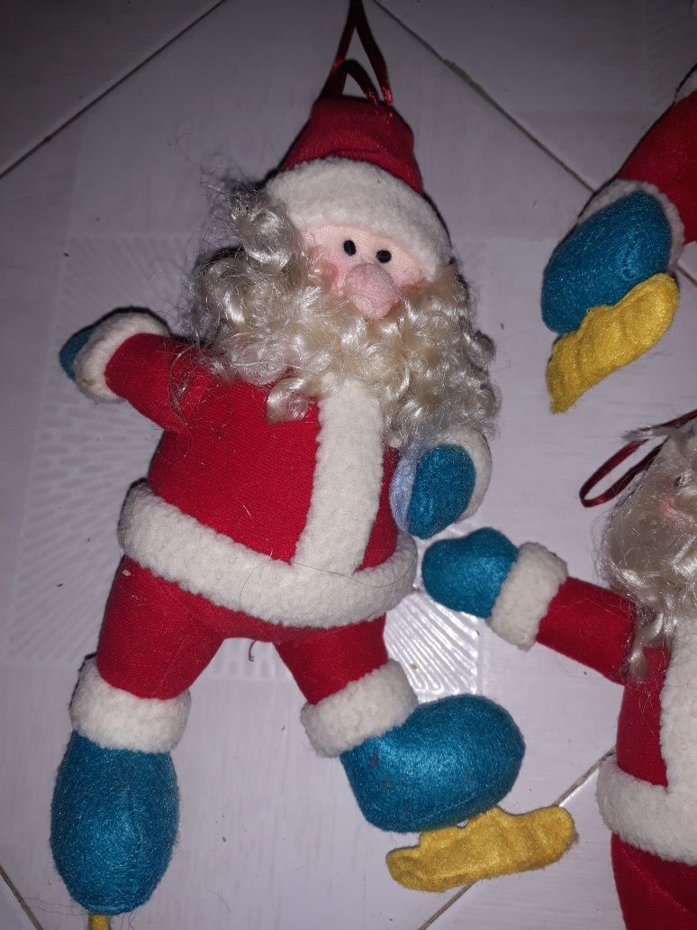 Conjuntos de 5 bonecos de Pai Natal