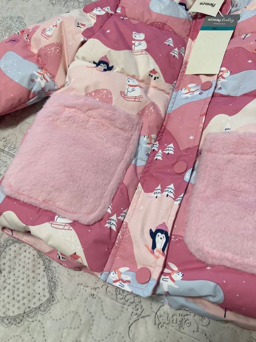 Зимова куртка на дівчинку 86 розмір