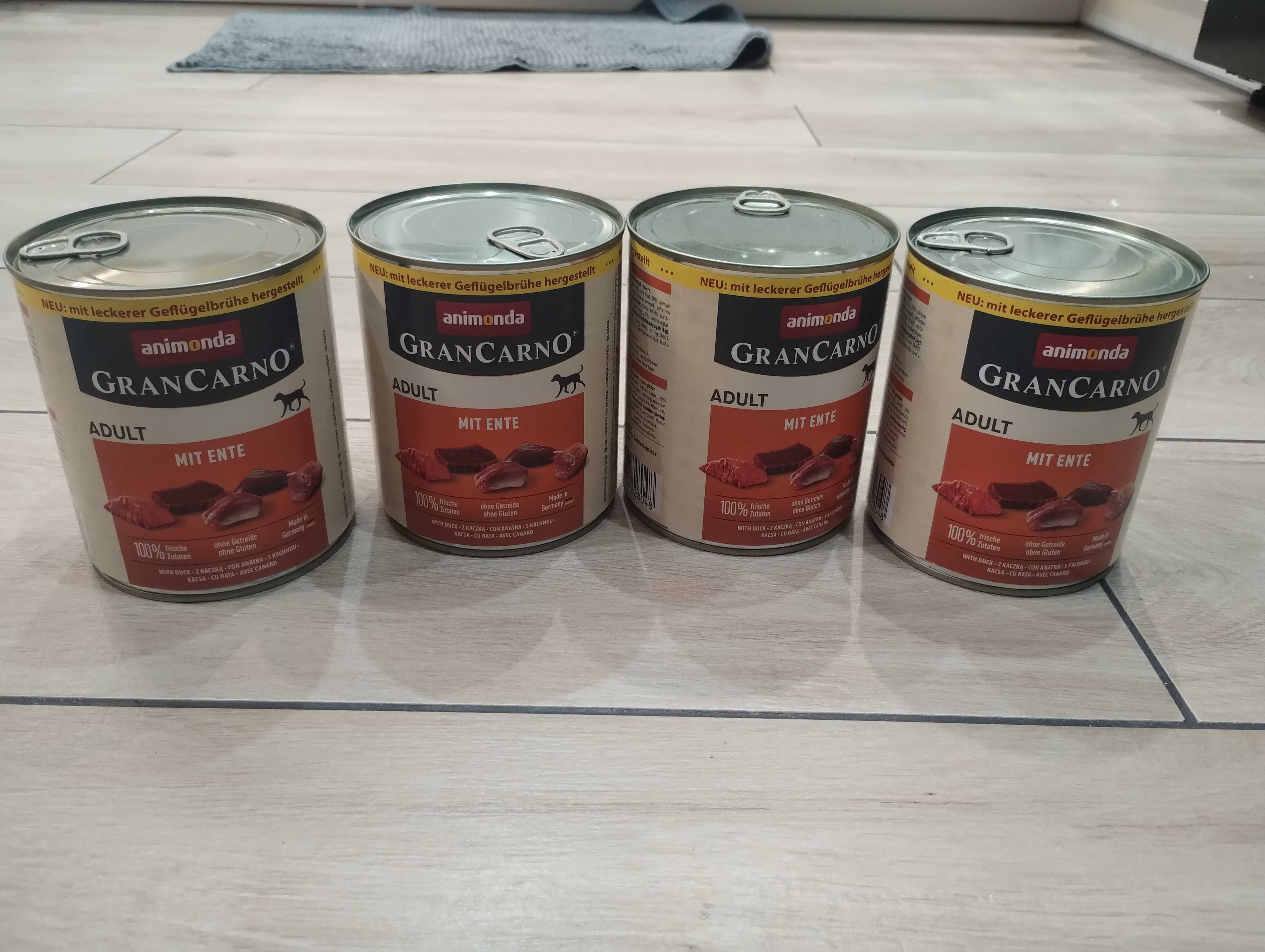 Karma dla psów GranCarno animonda z kaczką 800g puszka