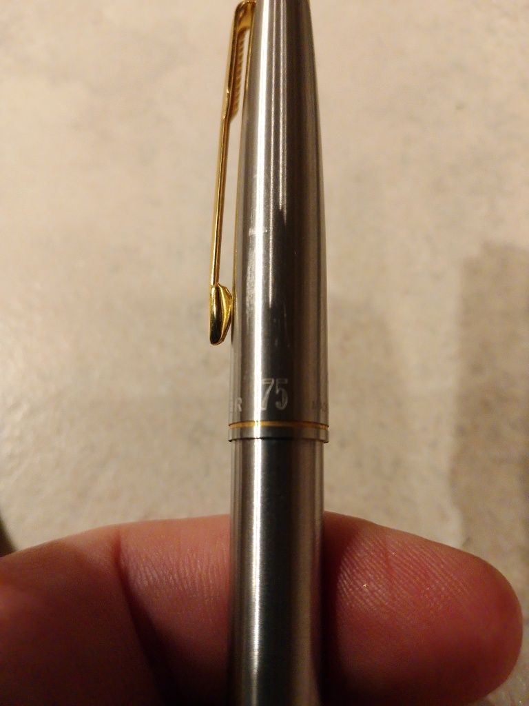Długopis Parker 75 Stalowy USA złote wykończenie