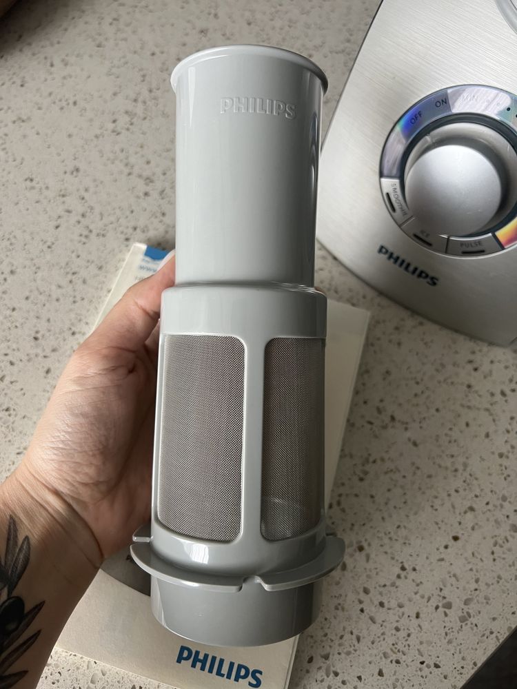 Блендер стационарный Philips HR2094. Чаша стеклянная. База алюминий