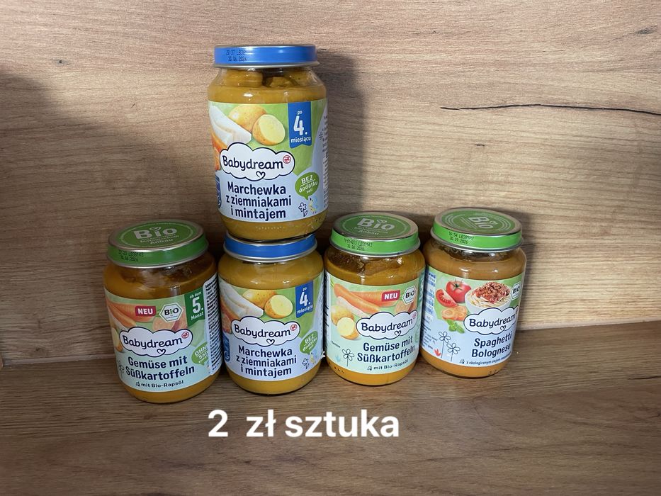 słoiczki dla niemowlat gerber, hipp, baby dream