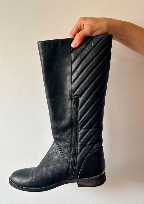 Bota cano alto em pele preto Aldo tamanho 39