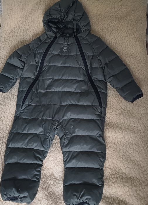 Fluff kombinezon dzieciecy naturalny 6-12m puch