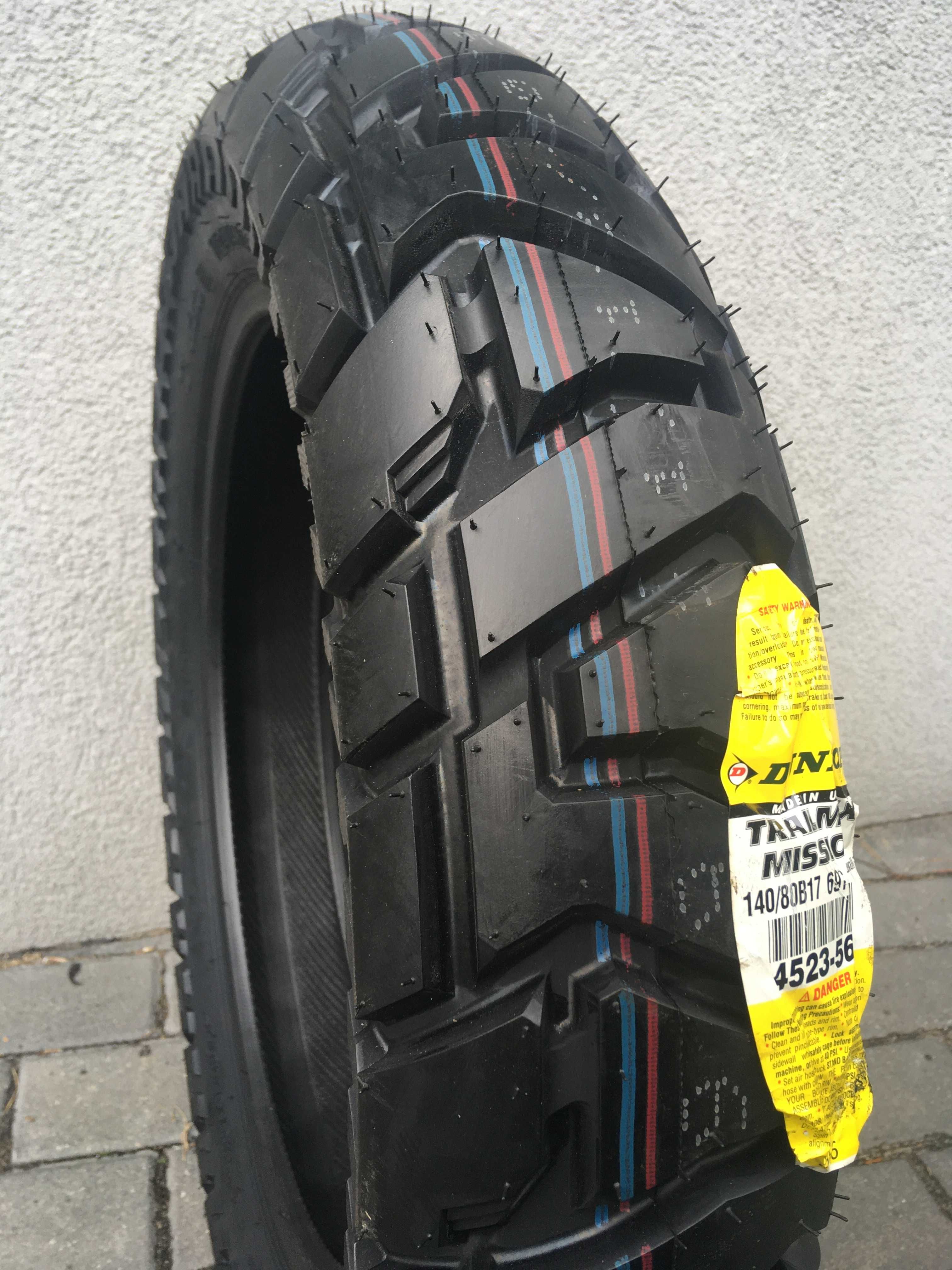 140/80B17 Dunlop Trailmax Mission M/C 69T M+S TL 140/80/17