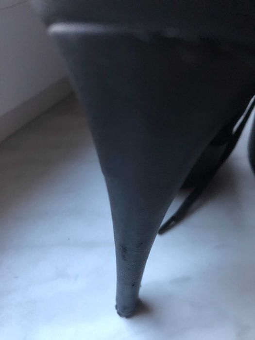 Botki na platformie-koronka i zamsz, wysoki obcas-szpilka