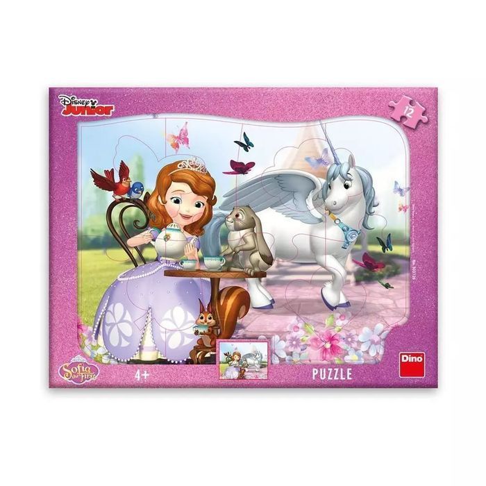 Jej Wysokość Zosia Puzzle w ramce 12 elementów dzieci 4+ prezent. DINO