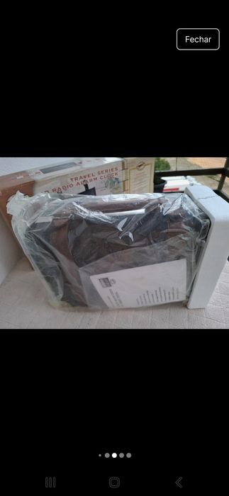 Rádio,  alarme e leitor de CDs NOVO