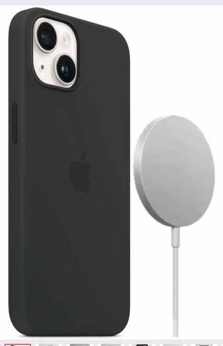 Оригінальний чехол Apple MagSafe для iPhone 15 (6.1") Midnight Black