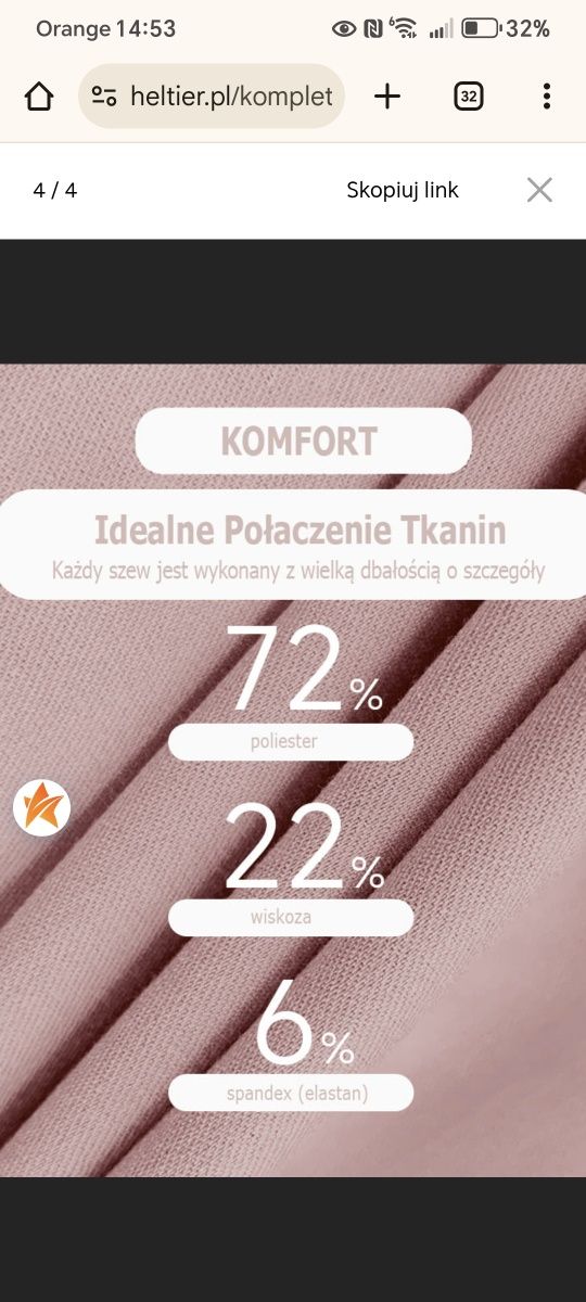 Komplet medyczny damski Heltier, rozmiar L