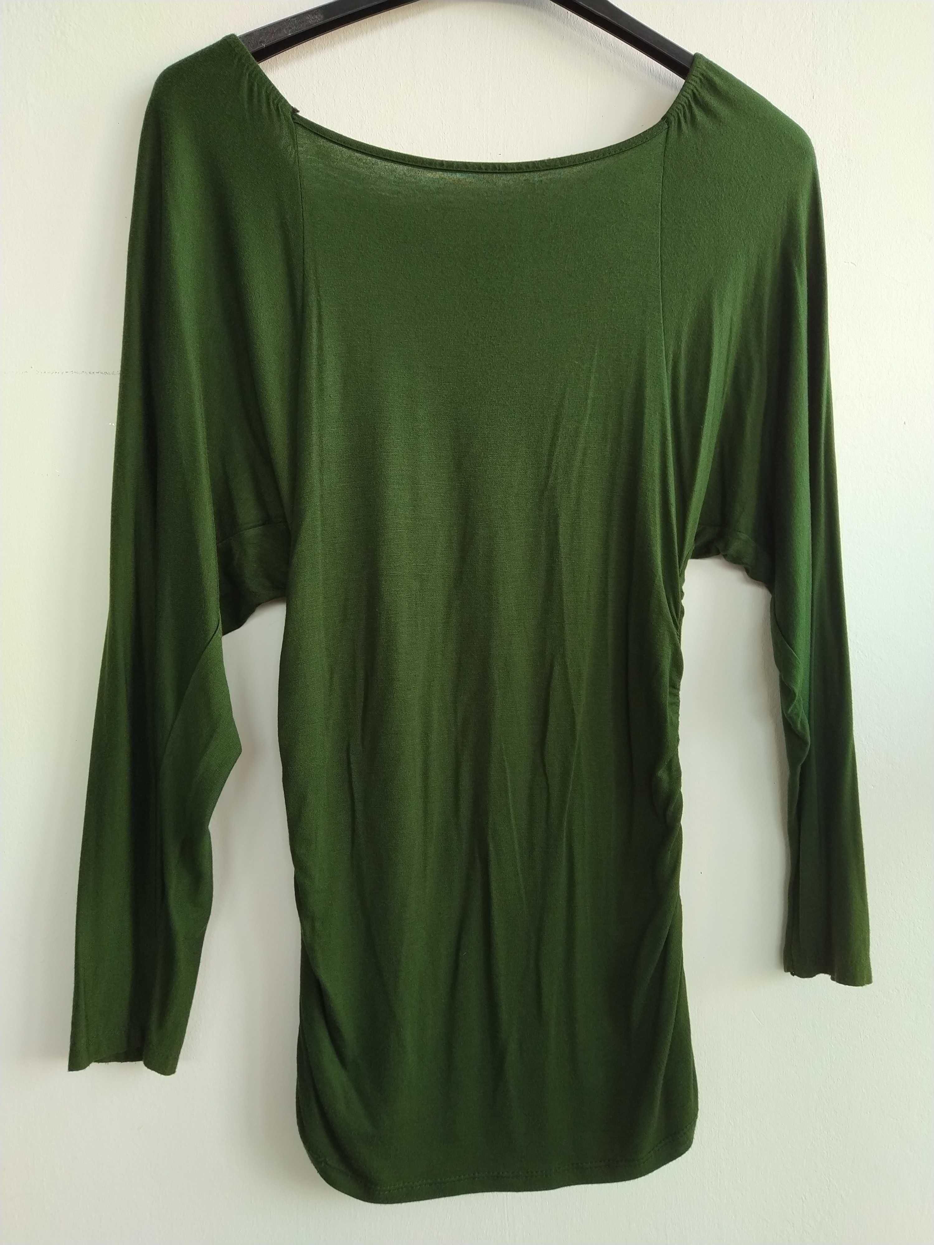 Camisola / Top verde com decote - Tamanho M / L