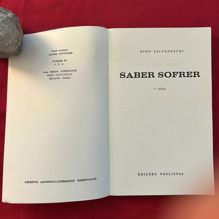 Saber Sofrer Autor: Nino Salvaneschi