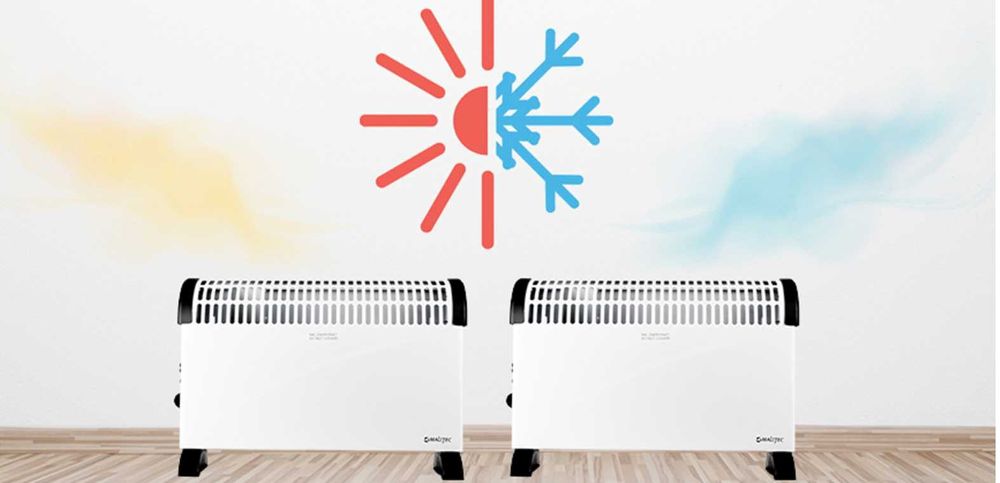 Ogrzewaj z Elegancją-Grzejnik elektryczny 2000 W biały,czarny 52x34 mm