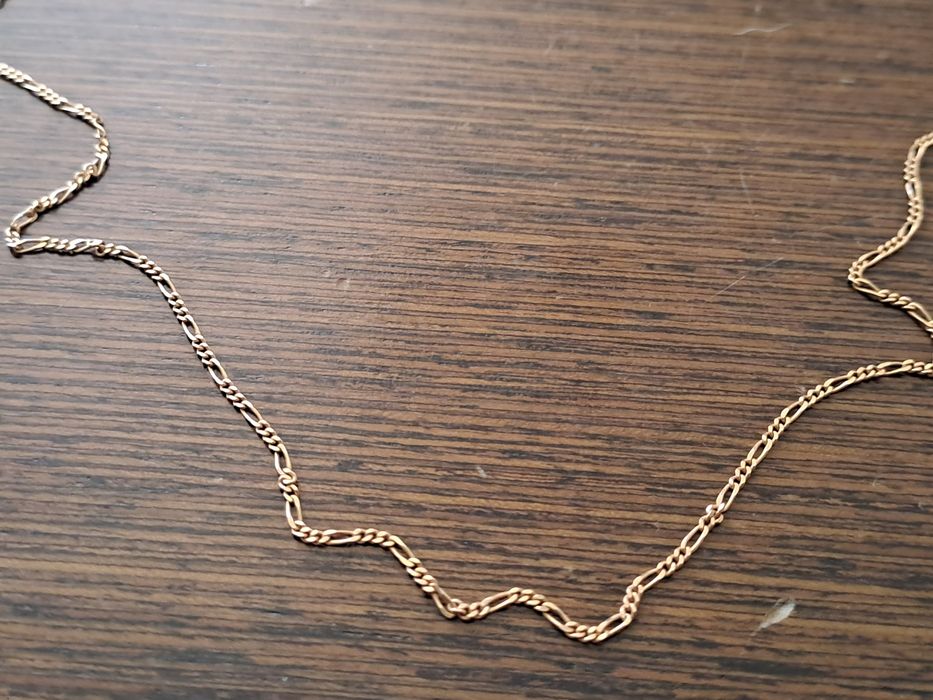 Złoty łańcuszek splot Figaro 3g