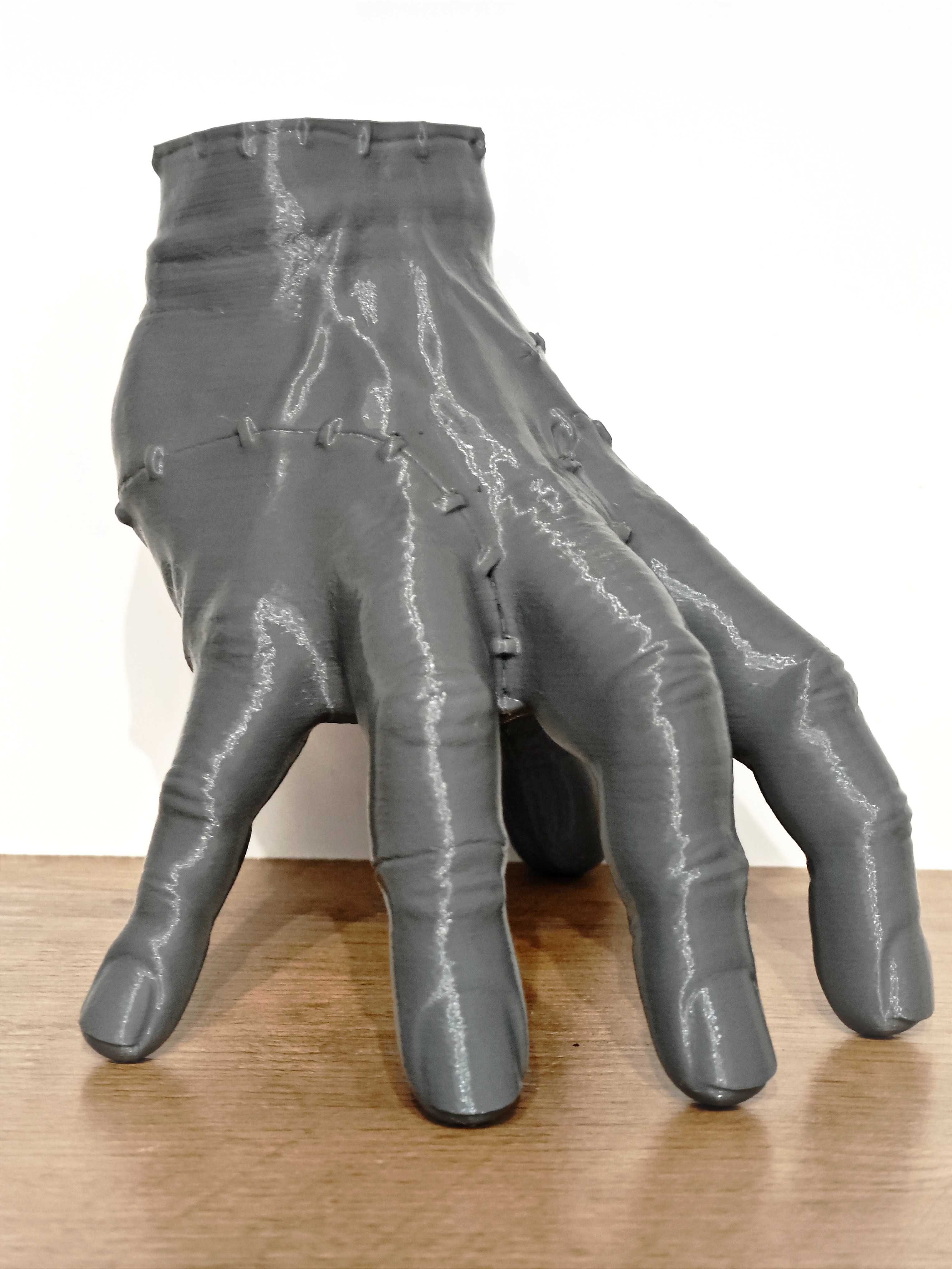 Wednesday organizer na biurko szary duża ręka Addams dłoń niesamowity