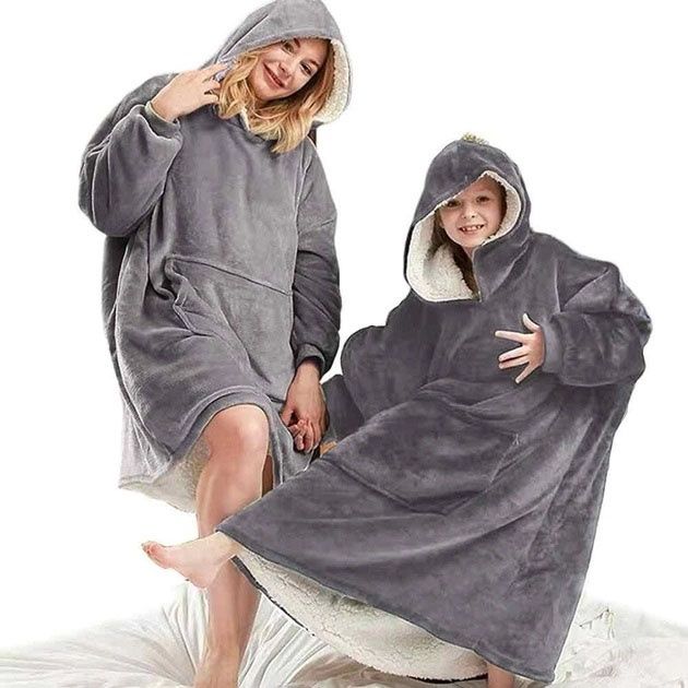 ПЛЕД Толстовка худі  з капюшоном і рукавами Huggle Hoodie оверсайз.