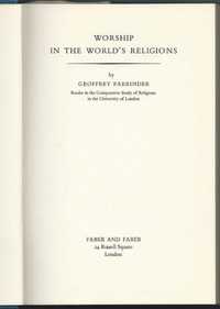 Worship in the world's religions - Geoffrey Parrinder