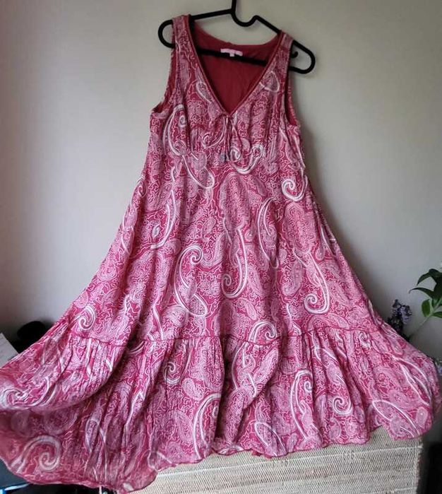 Bawełniana sukienka na co dzień, Sukienka bawełniana boho