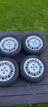 Felga aluminiowa Fiat 4x100 z oponami Michelin crossclimat 165/65r14
