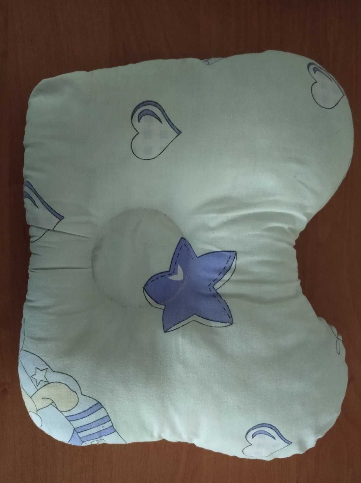 Ортопедическая подушка бабочка для новорожденных