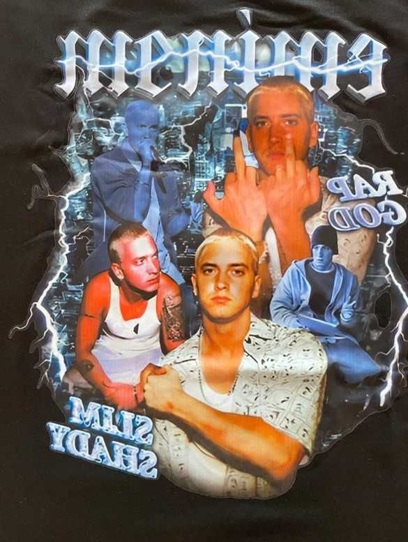 T-shirt koszulka POLISH CUSTOMS vintage y2k Eminem M retro streetwear