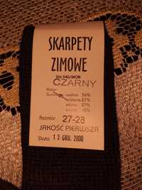 Wojskowe skarpety zimowe