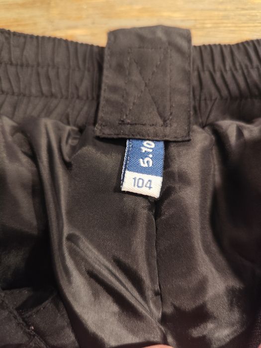 Spodnie na zimę, spodnie narciarskie, spodnie śniegowce 104 czarne