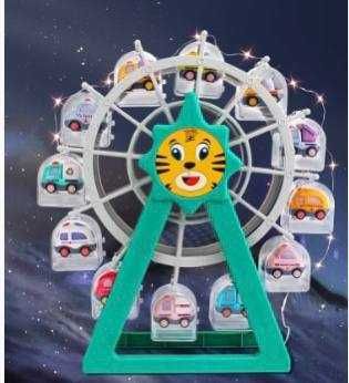 Величезне оглядове колесо з машинками