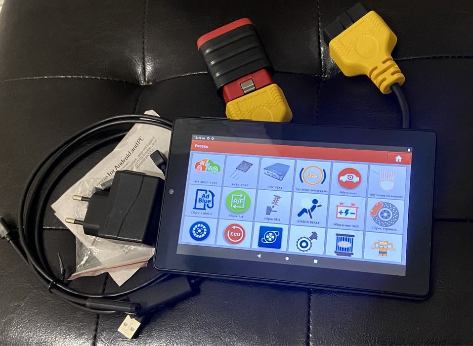 Повний комплект автодіагностики планшет+адаптер+ендоскоп+подовжувач