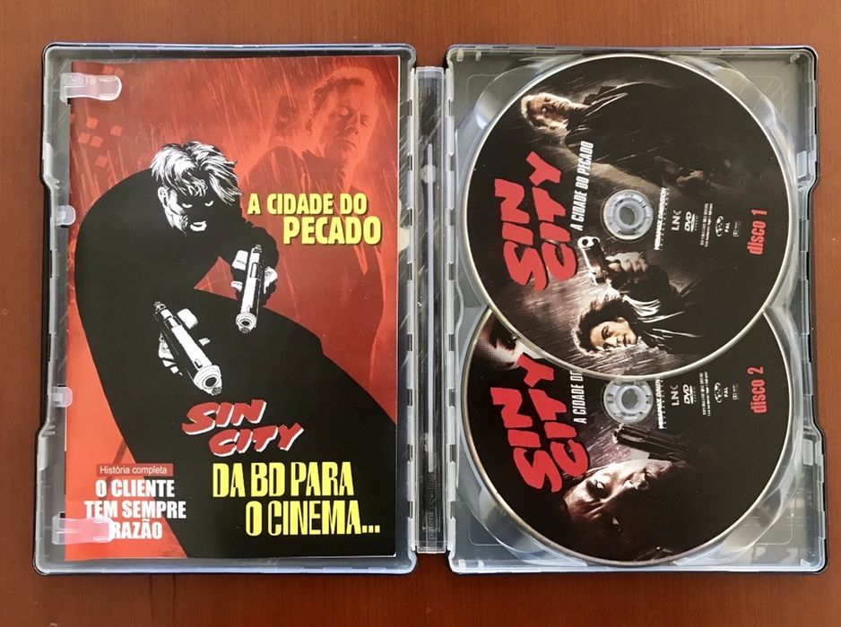Filme DVD Sin City A Cidade do Pecado Edição Coleccionador Metal