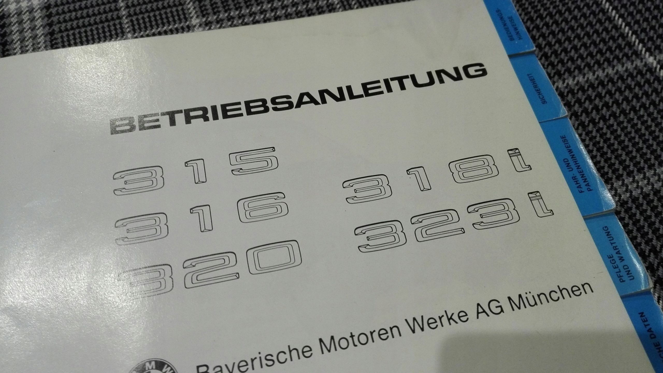 BMW SERIA 3 E21 Instrukcja Obslugi Ksiazka 1981