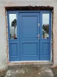 Drzwi zewnętrzne drewniane dębowe dostawa GRATIS  Czyste Powietrze