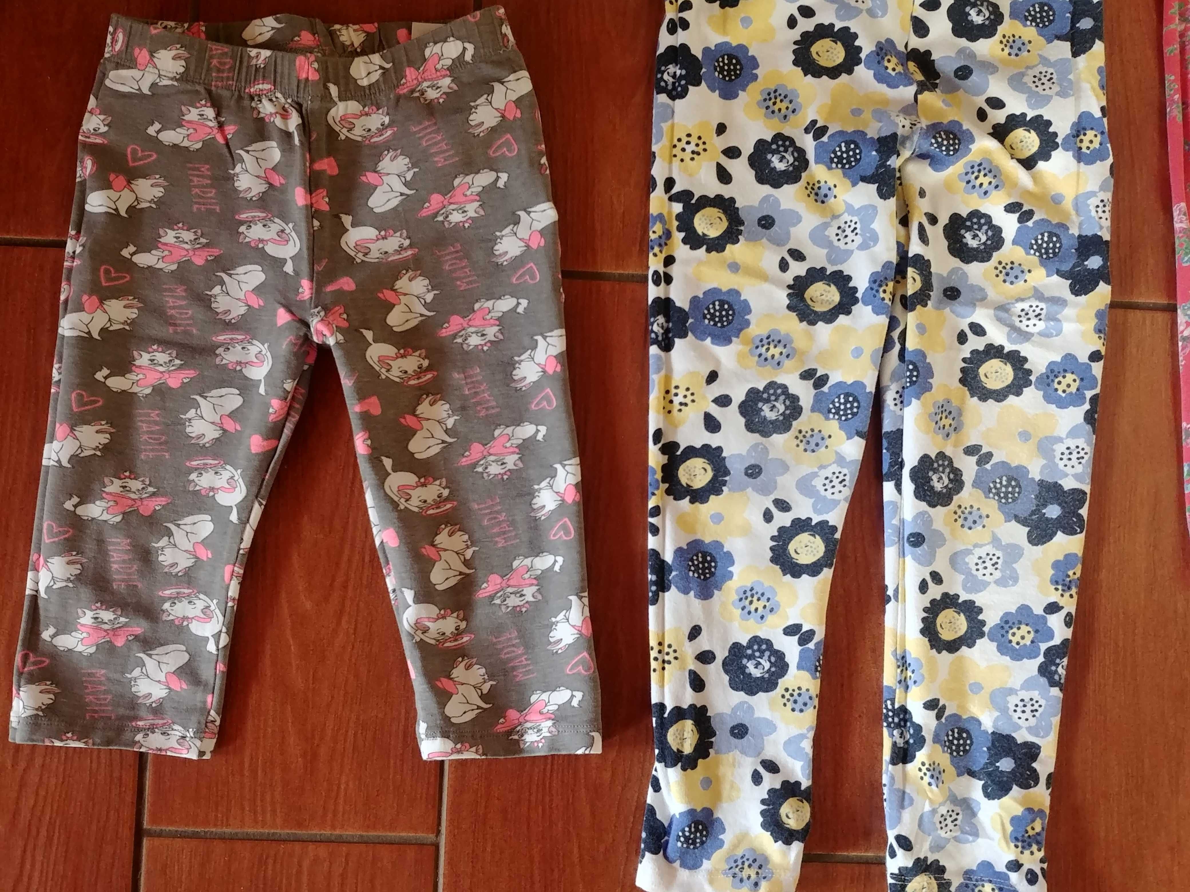 Jak nowe legginsy koszulki spodenki dla dziewczynki Smyk H&M 110 116