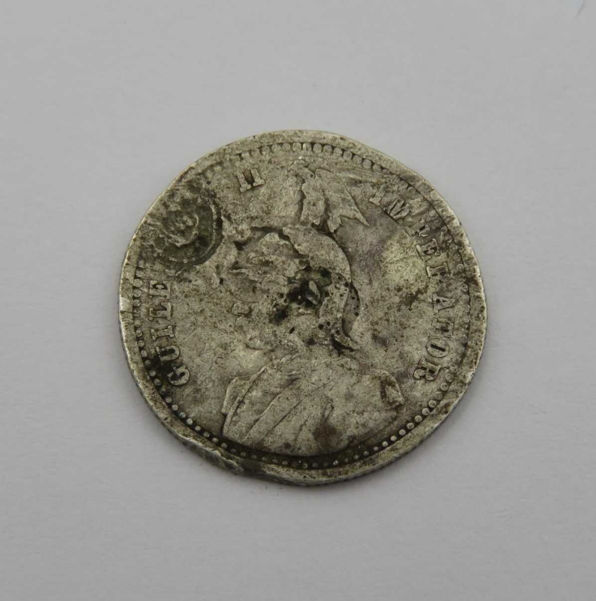 1906 German East Africa silver quarter rupie