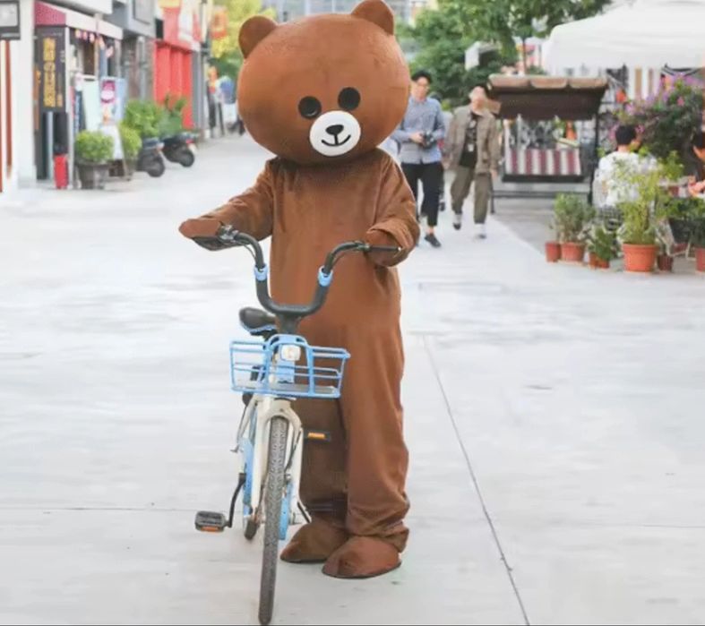 Venda de 1 urso de fantasia de carnaval (rapaz e rapariga), novos
