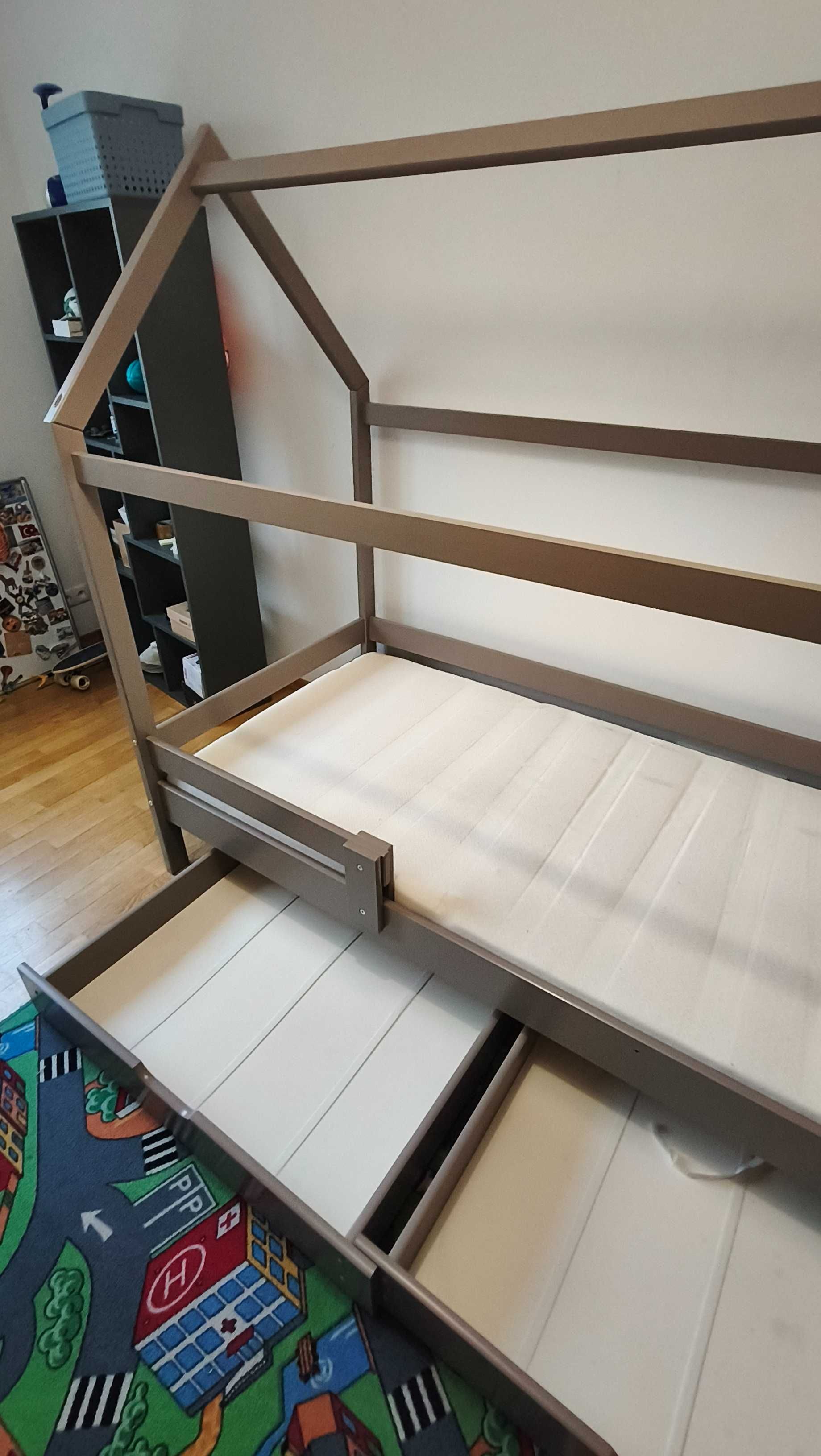 Łóżko DOMEK dla dziecka 90X200 plus materac GRATIS
