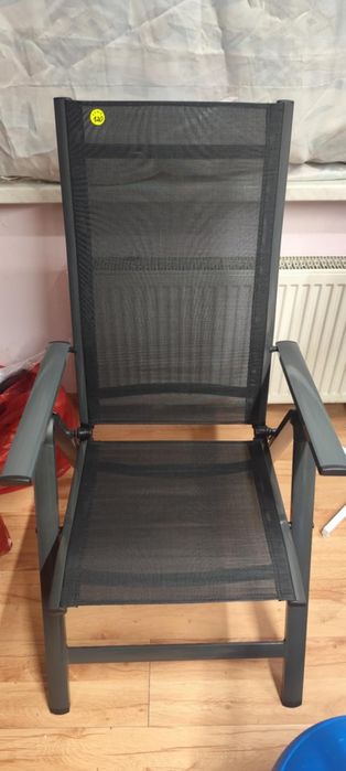 Krzesła ogrodowe z regulowanym oparciem