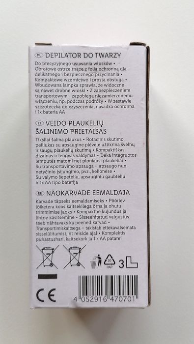 Depilator do twarzy Silvercrest