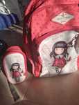 Mochila e estojo escolar da Gorjuss Santoro