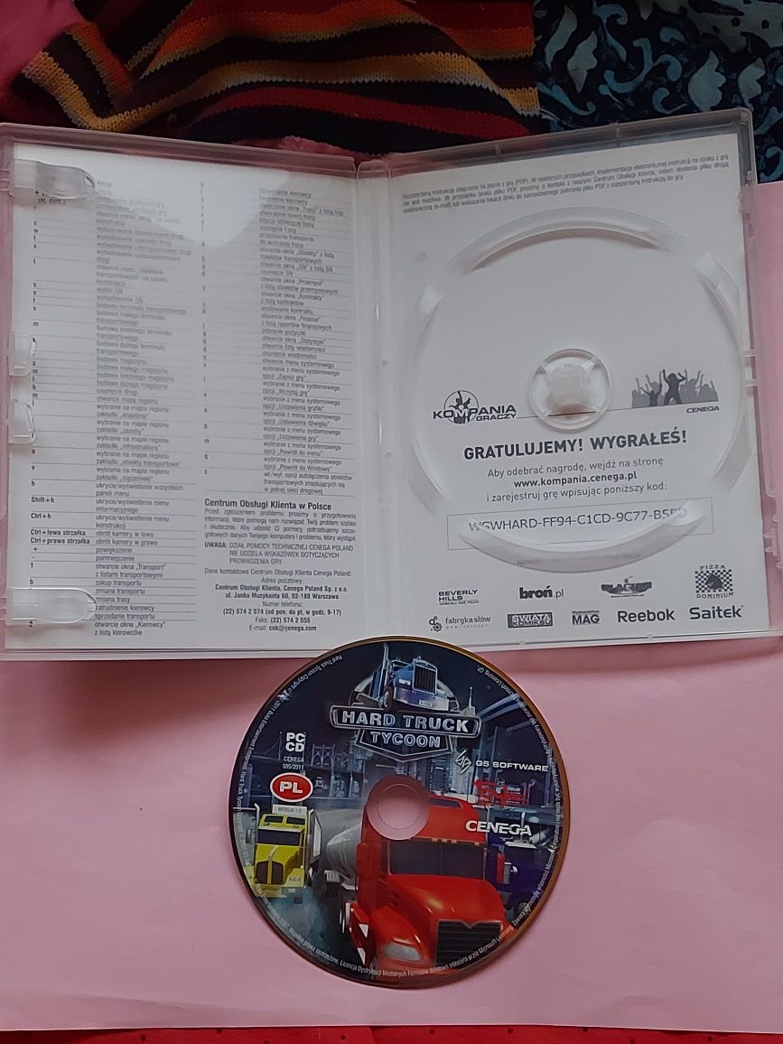 Płyta gra PC CD Rom Hard Truck Tycoon 2007/2011rok orginalna