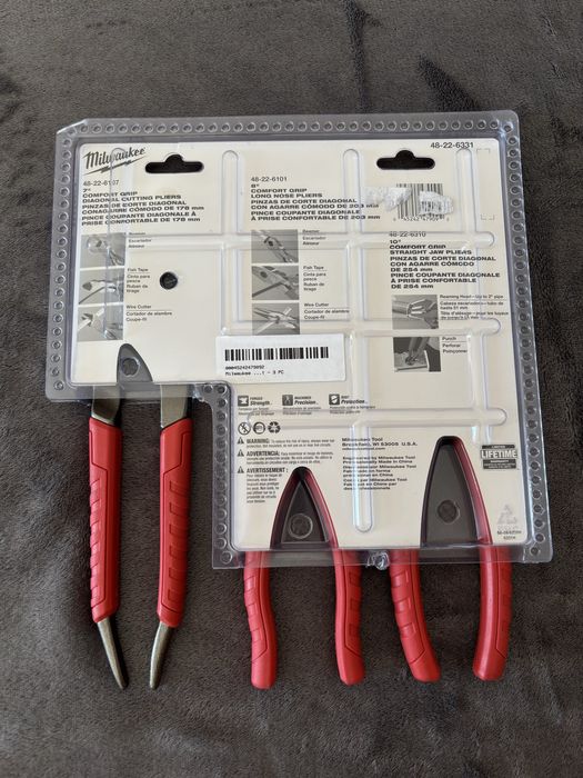 Набор плоскогубцев Milwaukee 3 шт. (плоскогубцы, бокорезы, утконосы)