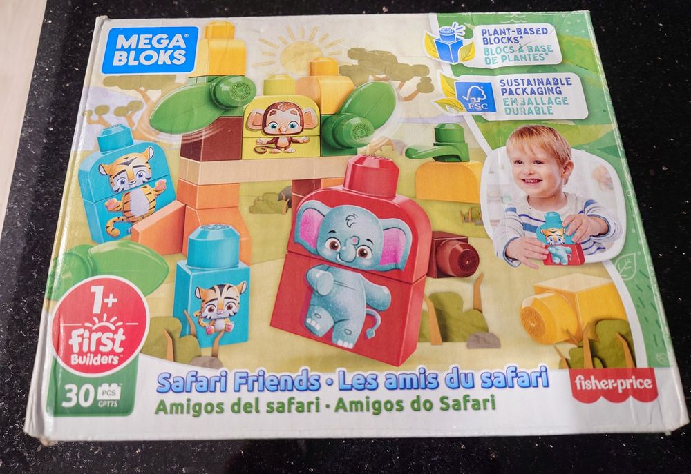 Klocki Fisher Price mega bloks Safari friends przyjaciele zwierzęta