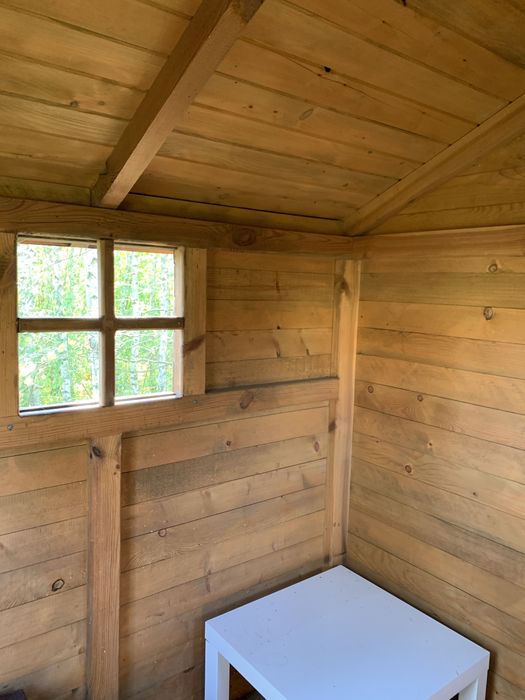 Drewniany domek-plac zabaw dla dzieci -duży