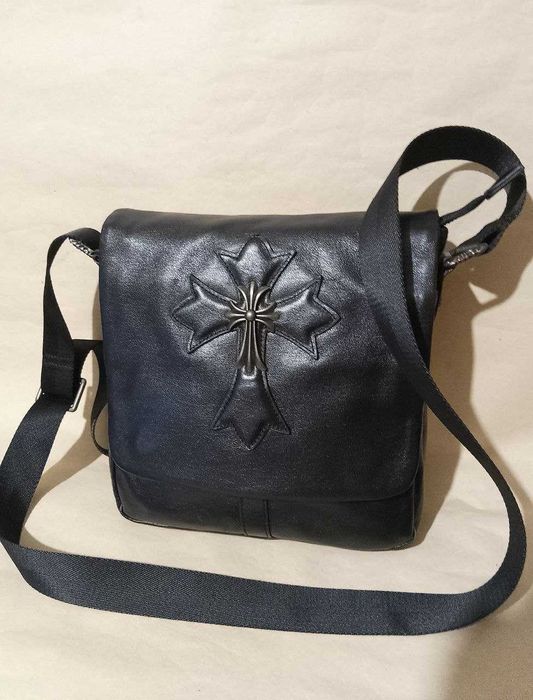 Мужская кожаная сумка "Chrome Hearts", США, оригинал. Новая.