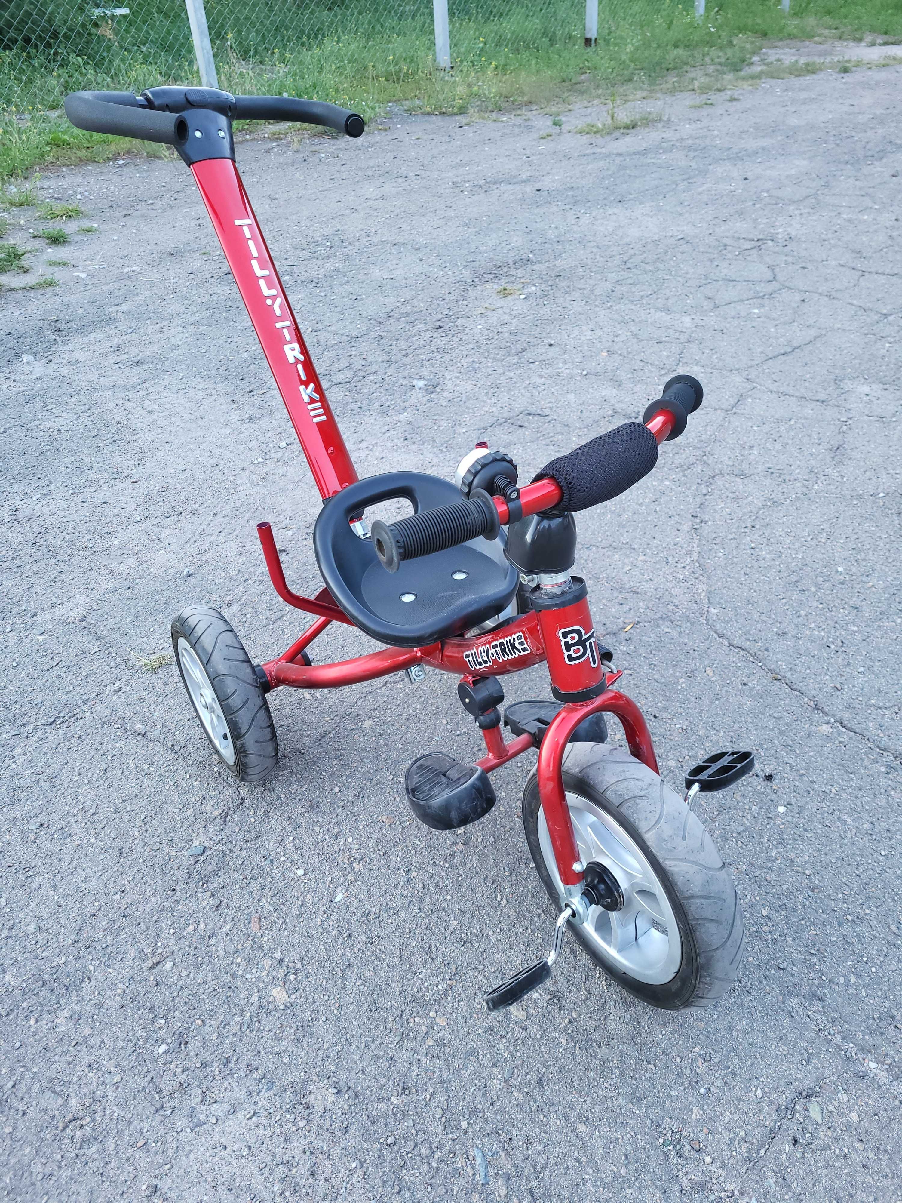 Продам детский велосипед с родительской ручкой Tilly Trike. БУ