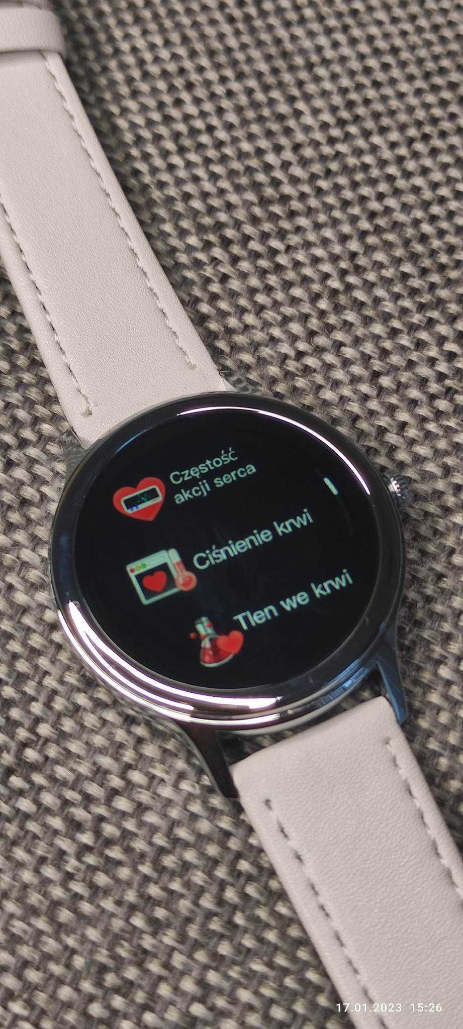 SmartWatch MKS66 tętno, ciśnienie, O2, krokomierz,  powiadomienia, PL