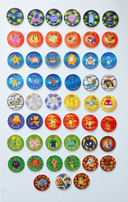 Pokemon Tazo Set 1, 51/51, full set, pokemon taso, pokemon tcg, pokemo